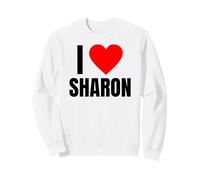 I Love Sharon Cœur personnalisé pour Femme Sweatshirt