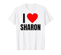 I Love Sharon Cœur personnalisé pour Femme T-Shirt