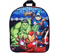 I Love Shopping Sac à dos 3D Deluxe pour enfants Sac en relief maternelle Fermeture éclair et porte-bouteille d'eau Taille unique Pour Avengers Hulk
