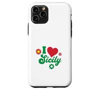 I Love Sicile Italien Cadeau Sicilien Sicilia Italie Coque pour iPhone 11 Pro