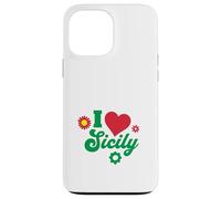 I Love Sicile Italien Cadeau Sicilien Sicilia Italie Coque pour iPhone 13 Pro Max