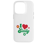 I Love Sicile Italien Cadeau Sicilien Sicilia Italie Coque pour iPhone 14 Pro