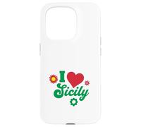 I Love Sicile Italien Cadeau Sicilien Sicilia Italie Coque pour iPhone 15 Pro