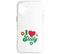 I Love Sicile Italien Cadeau Sicilien Sicilia Italie Coque pour iPhone 16 Plus
