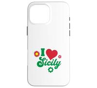 I Love Sicile Italien Cadeau Sicilien Sicilia Italie Coque pour iPhone 16 Pro Max
