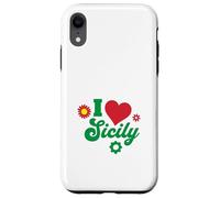 I Love Sicile Italien Cadeau Sicilien Sicilia Italie Coque pour iPhone XR