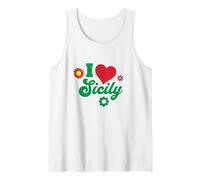 I Love Sicile Italien Cadeau Sicilien Sicilia Italie Débardeur