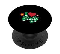 I Love Sicile Italien Cadeau Sicilien Sicilia Italie PopSockets PopGrip Adhésif