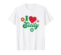I Love Sicile Italien Cadeau Sicilien Sicilia Italie T-Shirt