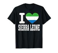 I Love Sierra Leone Cœur Souvenir Lovers Pride Travel T-Shirt
