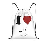 I Love Snoopy Sac à Dos à Cordon Sports Gym Sac à Dos Sacs à Cordes pour Le Cyclisme
