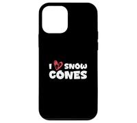 I Love Snow Cônes de Glace pilée Amusante pour Les Amateurs de Desserts d'été Coque pour iPhone 12 Mini