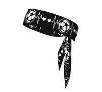 I Love Soccer 1 pièce Bandeau cheveux unisexe Dry Head Tie Sport Band pour basket-ball, course à pied, tennis