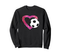 I Love Soccer Heart & Ball pour Filles, Adolescentes et Sweatshirt