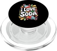 I Love Soda Bouteille Pop Color Splash PopSockets PopGrip pour MagSafe