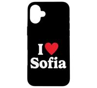 I Love Sofia Coque pour iPhone 16 Plus