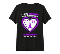 I Love Someone with Alzheimer's Awareness T-Shirt Haut de Gamme