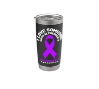 I Love Someone With Alzheimer's Disease Awareness Gobelet isotherme en acier inoxydable double paroi