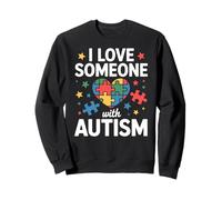 I Love Someone with Autism Kids Sweatshirt