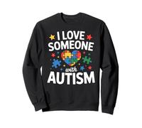 I Love Someone with Autism Kids Sweatshirt