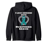 I Love Someone with MG Myasthénie Support Sensibilisation Sweat à Capuche
