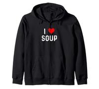 I Love Soup - Heart - Food Cook Cooking Chef Sweat à Capuche