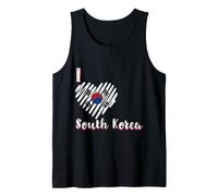 I Love South Korea Drapeau Corée du Sud Cœur Corée Débardeur