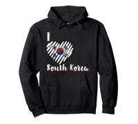 I Love South Korea Drapeau Corée du Sud Cœur Corée Sweat à Capuche