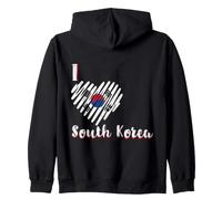 I Love South Korea Drapeau Corée du Sud Cœur Corée Sweat à Capuche