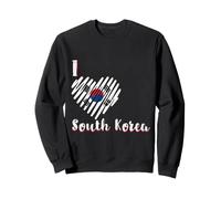 I Love South Korea Drapeau Corée du Sud Cœur Corée Sweatshirt