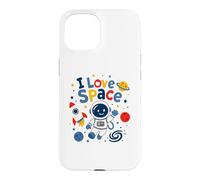 I Love Space Cute Astronaute Coque pour iPhone 15