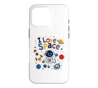 I Love Space Cute Astronaute Coque pour iPhone 16 Pro