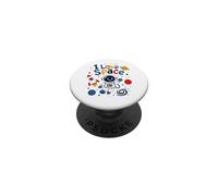I Love Space Cute Astronaute PopSockets PopGrip Adhésif