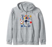 I Love Space Cute Astronaute Sweat à Capuche