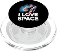 I Love Space Enthusiast Astronaute Cosmos Adventure PopSockets PopGrip pour MagSafe