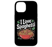 I Love Spaghetti Delicious Bol à pâtes Coque pour iPhone 14