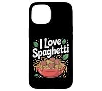 I Love Spaghetti Delicious Bol à pâtes Coque pour iPhone 15
