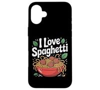 I Love Spaghetti Delicious Bol à pâtes Coque pour iPhone 16 Plus