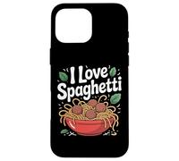 I Love Spaghetti Delicious Bol à pâtes Coque pour iPhone 16 Pro Max