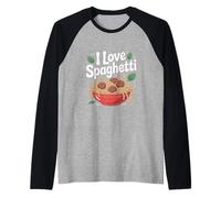 I Love Spaghetti Delicious Bol à pâtes Manche Raglan