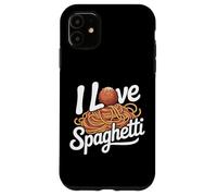I Love Spaghetti Pasta Amateur Coque pour iPhone 11
