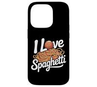 I Love Spaghetti Pasta Amateur Coque pour iPhone 14 Pro