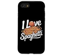 I Love Spaghetti Pasta Amateur Coque pour iPhone SE (2020) / 7 / 8