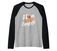 I Love Spaghetti Pasta Amateur Manche Raglan