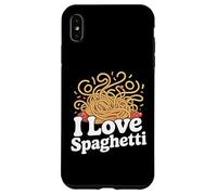 I Love Spaghetti Pasta Humour Nouilles Design amusant Coque pour iPhone XS Max