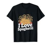 I Love Spaghetti Pasta Humour Nouilles Design amusant T-Shirt