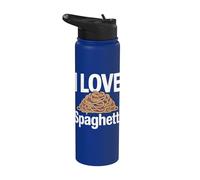 I Love Spaghetti Pâtes Nouilles Fun Stainless Steel Insulated Water Bottle