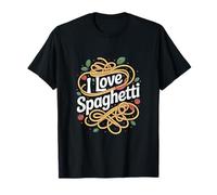I Love Spaghetti Pâtes Tomates Basilic T-Shirt