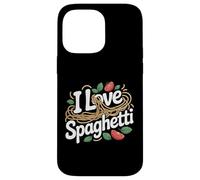 I Love Spaghetti Tomate Basilic Pâtes Fun Coque pour iPhone 14 Pro Max