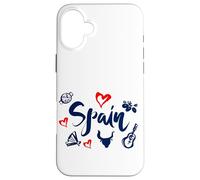 I Love Spain Culture Tee Shirt, Vintage Spain Graphic Design Coque pour iPhone 16 Plus